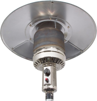 Estufa Gas Exteriores Sombrero Qlima Negro